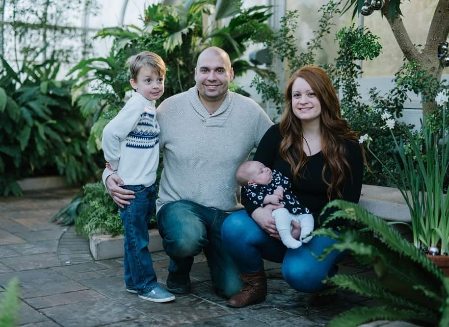 Trinity and Family with The Pay at Home Parent