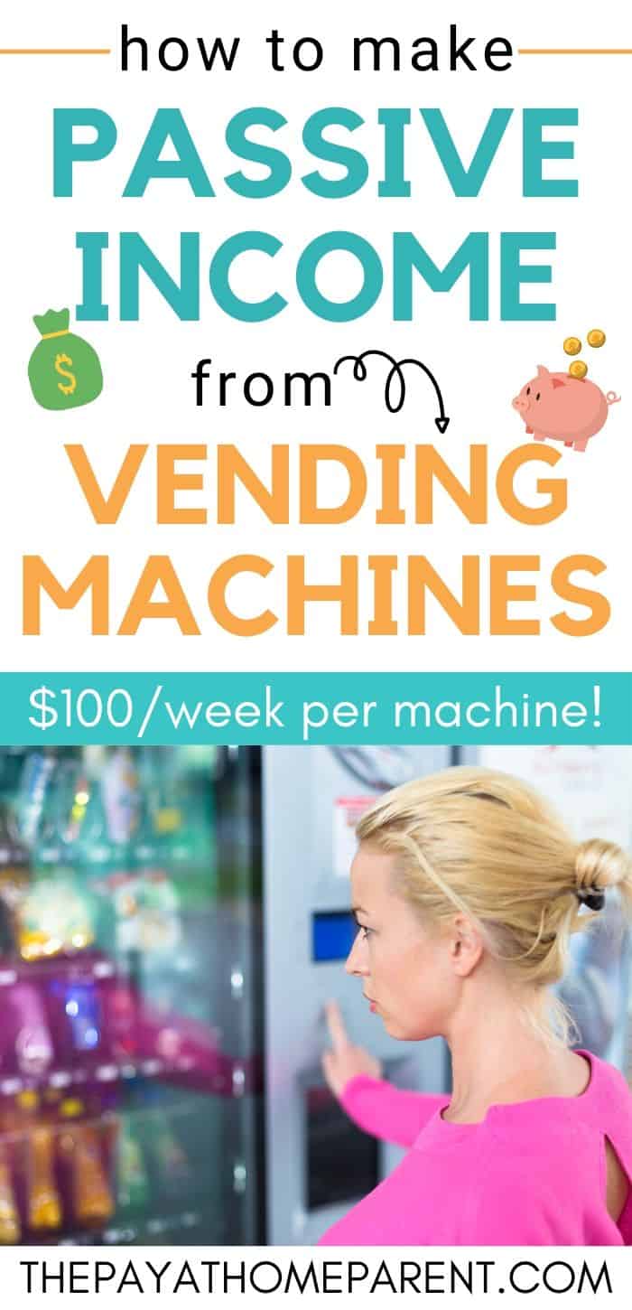 Passive income with vending machines make money online no survey