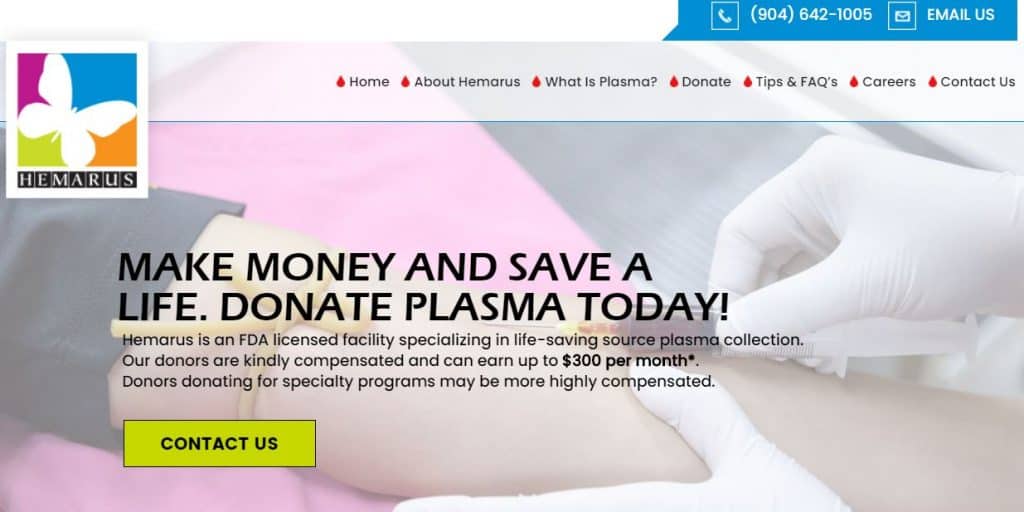 donate plasma for money near me