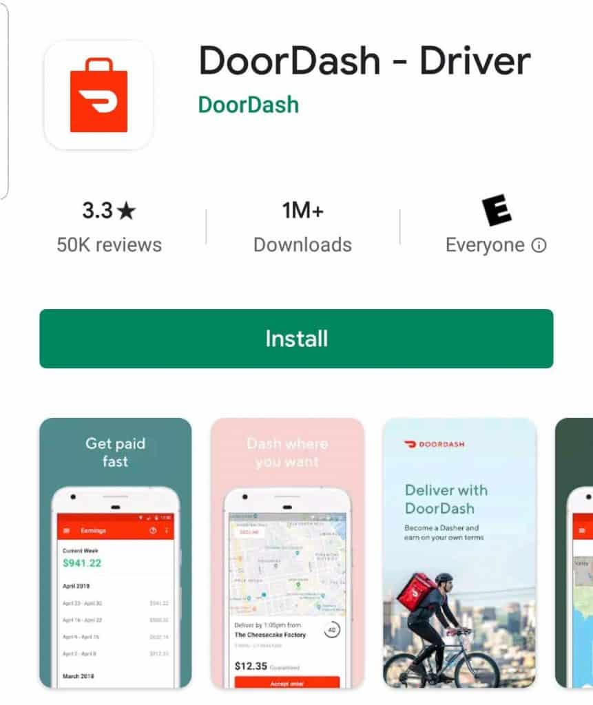 Install DoorDash app