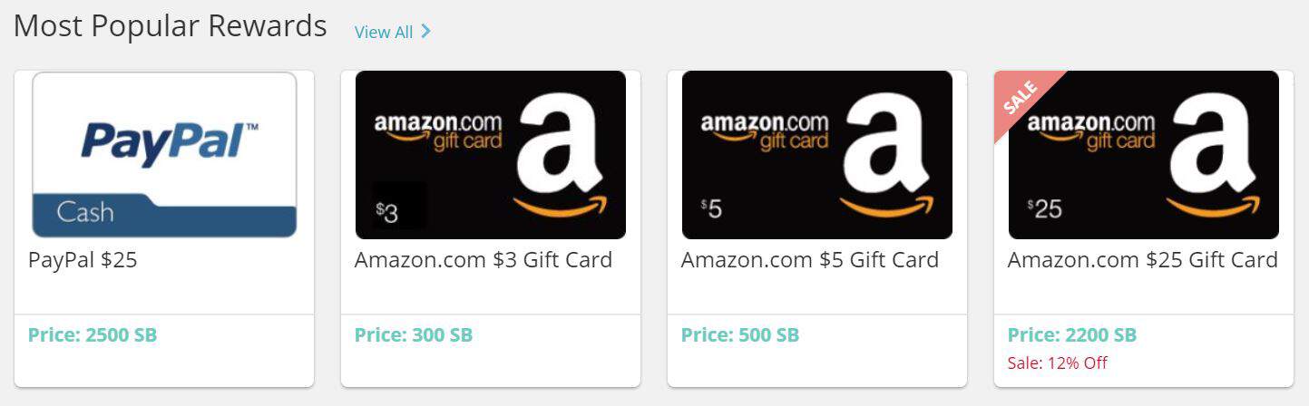 Swagbucks Payment Methods