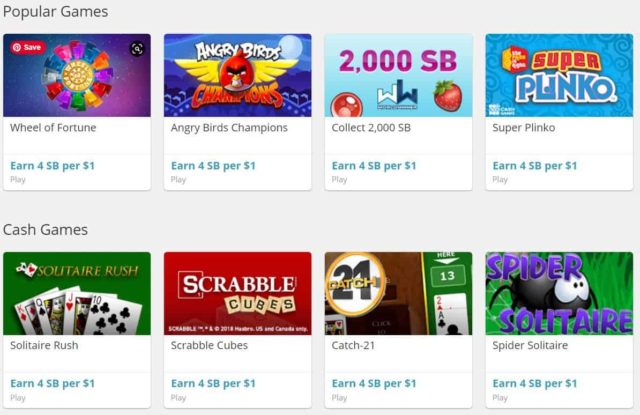 Swagbucks-spellen die u betalen om te spelen