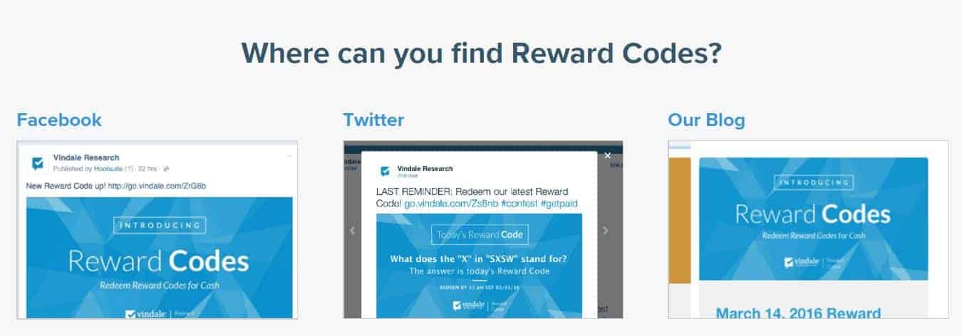Reward Codes