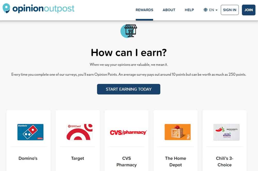 Opinion Outpost test del prodotto