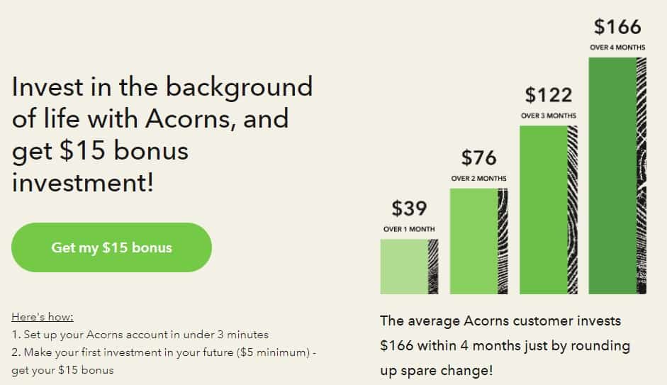 Acorns $15 bonus