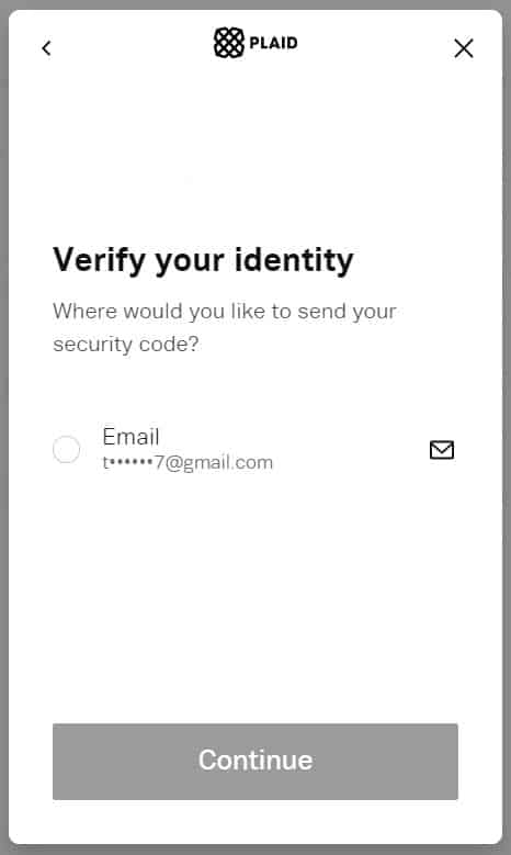 Verify your identity