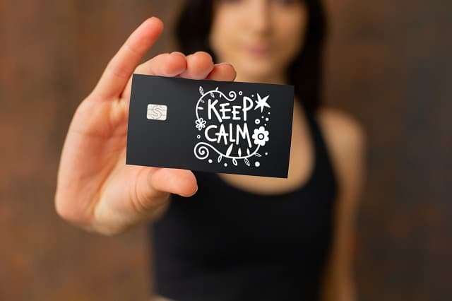 Keep Calm Quote Cash Card Design