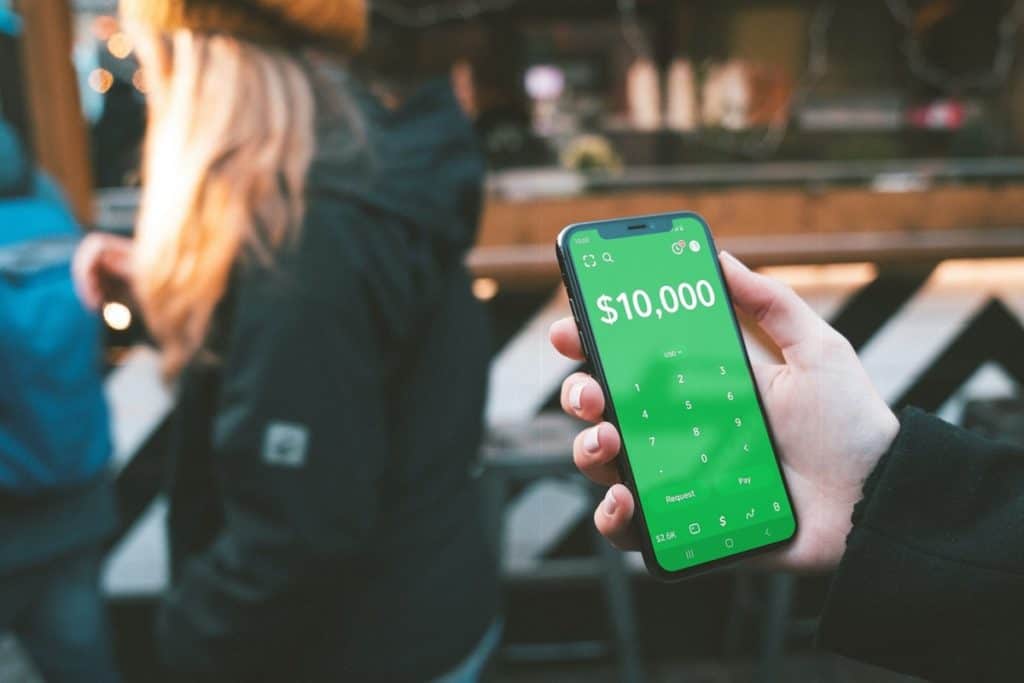 ,000 displayed on Cash App