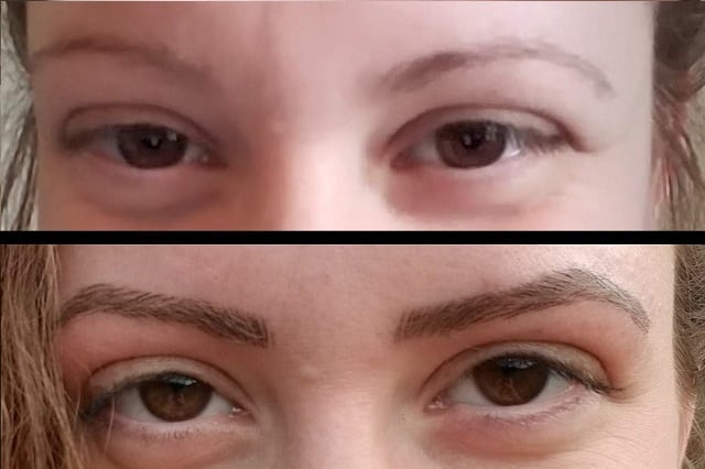 My microblading results before and after